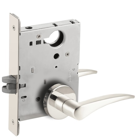Schlage Grade 1 Passage Latch Mortise Lock, 12 Lever, A Rose, Bright Chrome Finish, Left-Handed L9010 12A 625 LH